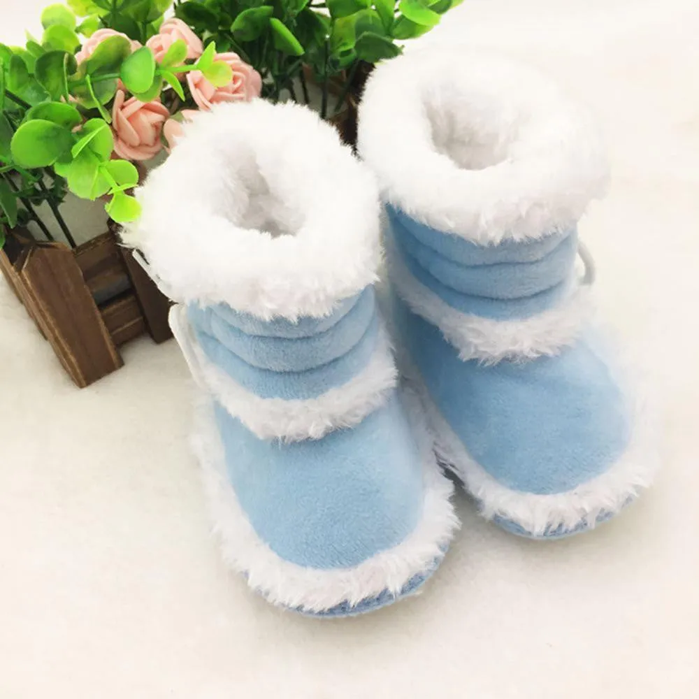 0-18 Months Toddler Baby Warm Booties Girls Boy Soft Sole Boots Crib Infant Shoes Prewalkers PY3 SM6