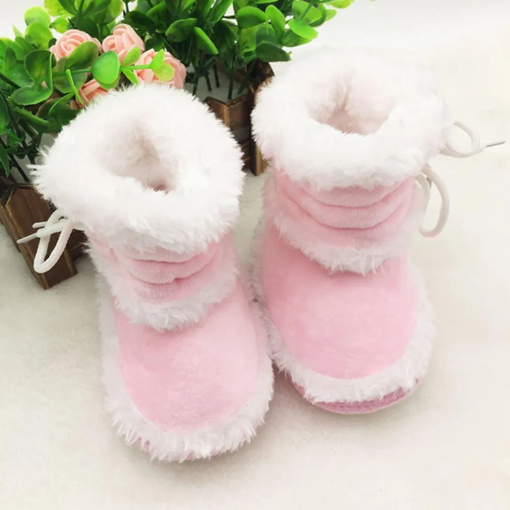 0-18 Months Toddler Baby Warm Booties Girls Boy Soft Sole Boots Crib Infant Shoes Prewalkers PY3 SM6