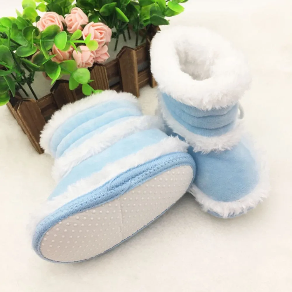 0-18 Months Toddler Baby Warm Booties Girls Boy Soft Sole Boots Crib Infant Shoes Prewalkers PY3 SM6