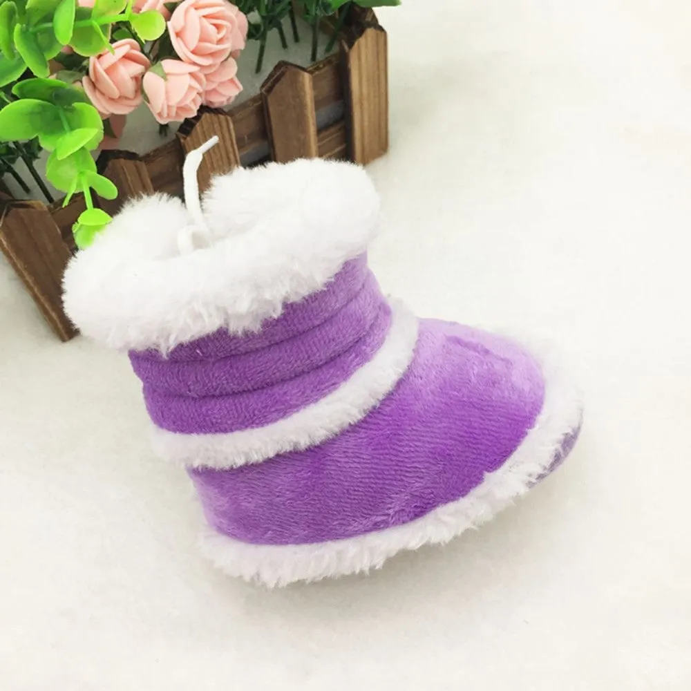 0-18 Months Toddler Baby Warm Booties Girls Boy Soft Sole Boots Crib Infant Shoes Prewalkers PY3 SM6