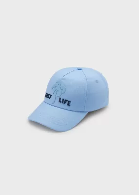 10718 - Hat for boy - Powder blu