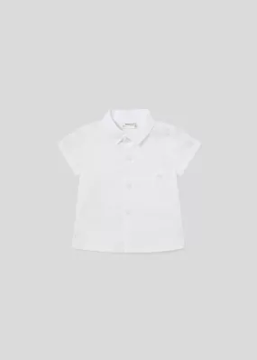 1194 - S/s shirt for newborn boy - White