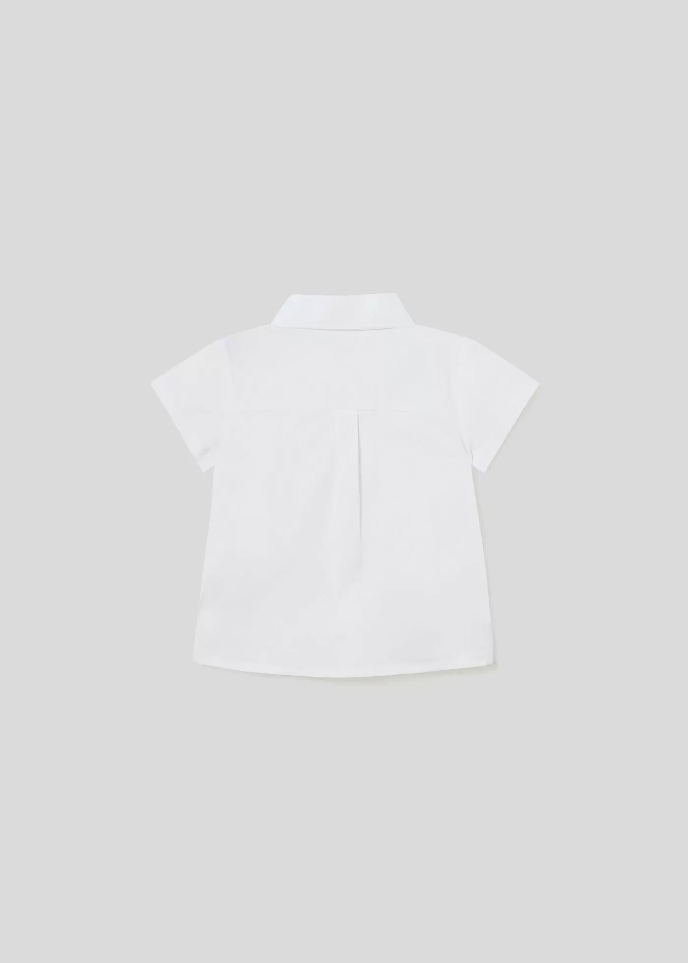 1194 - S/s shirt for newborn boy - White