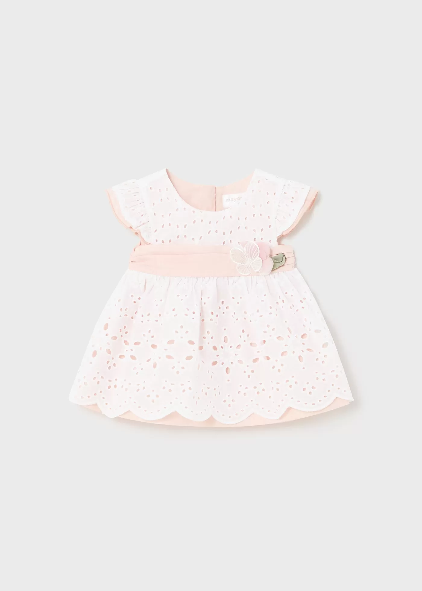 1802 - Dress for newborn girl - Ecru