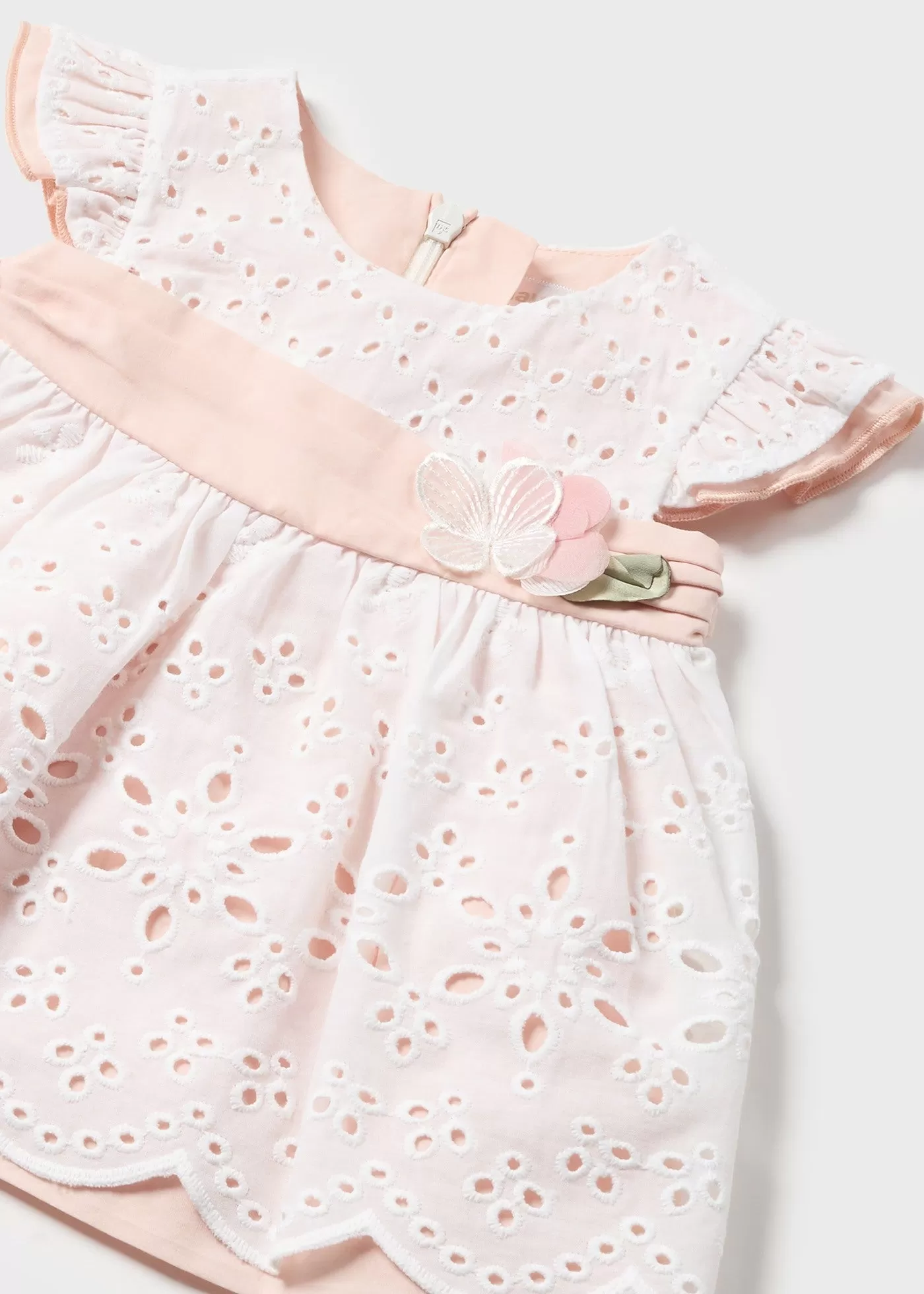 1802 - Dress for newborn girl - Ecru