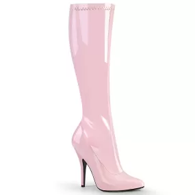 5 Inch Heel SEDUCE-2000 Baby Pink Stretch Patent