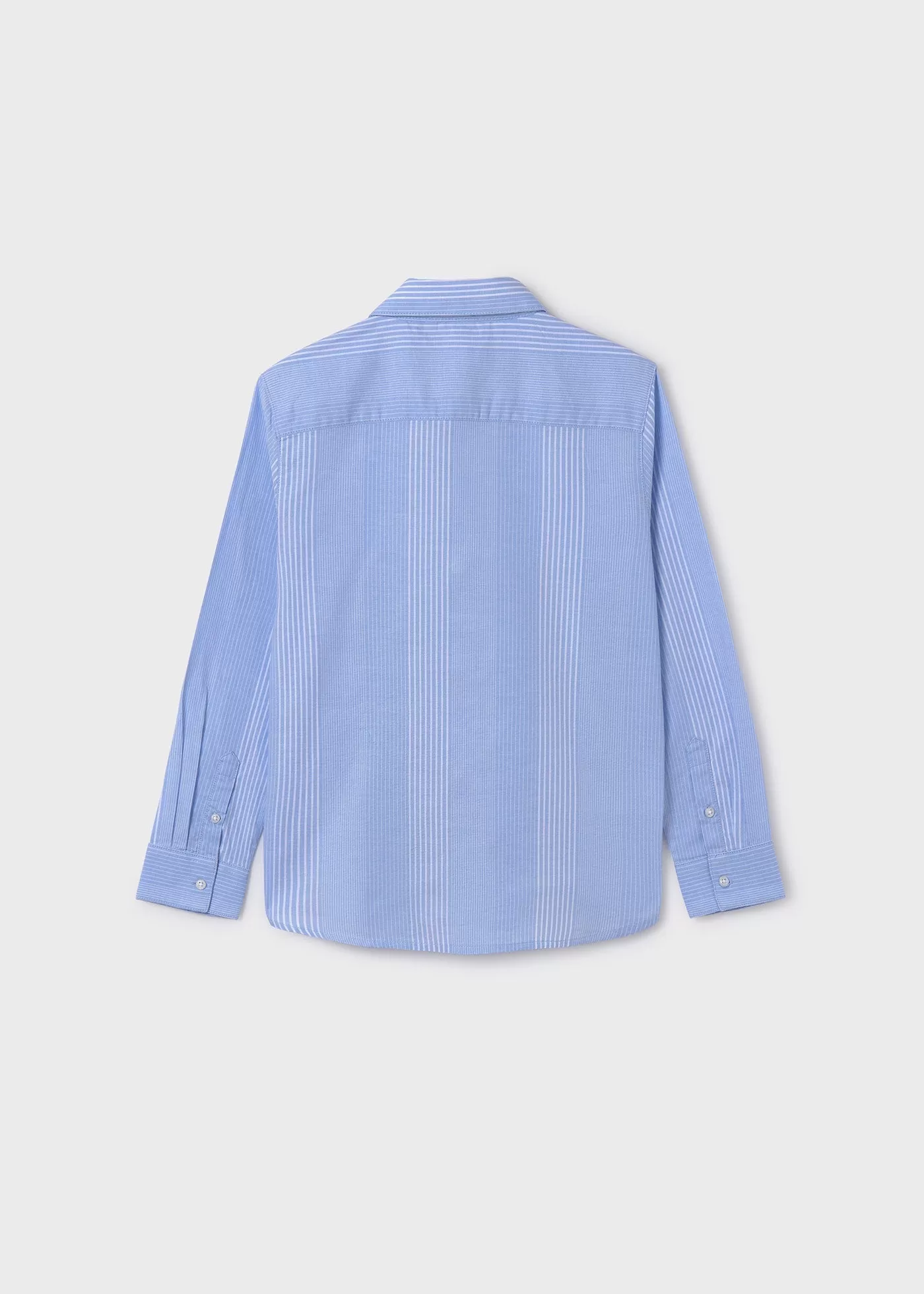 6125 - L/s oxford stripes shirt for teen boy - Sky blue