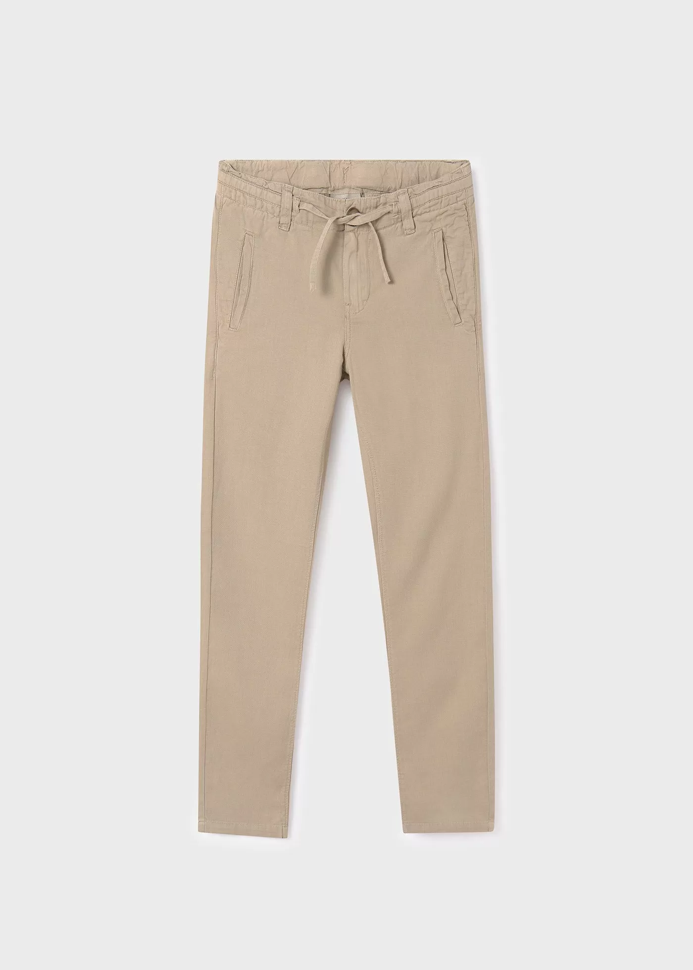 6506 - Linen pants for teen boy - Camel