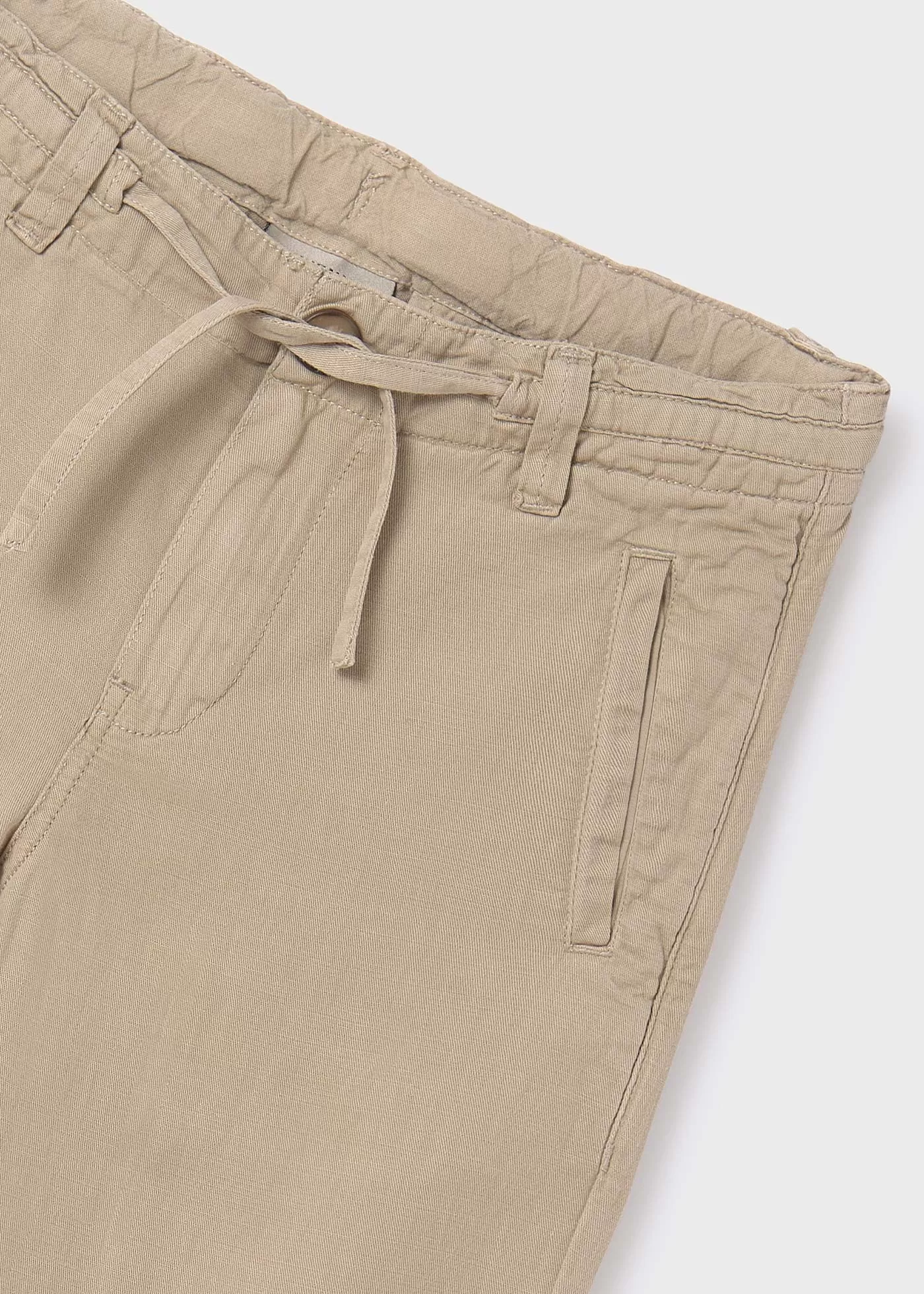 6506 - Linen pants for teen boy - Camel