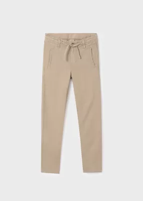 6506 - Linen pants for teen boy - Camel