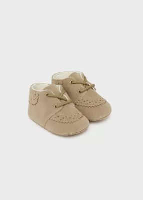 9682- Formal shoes for newborn boy - Beige