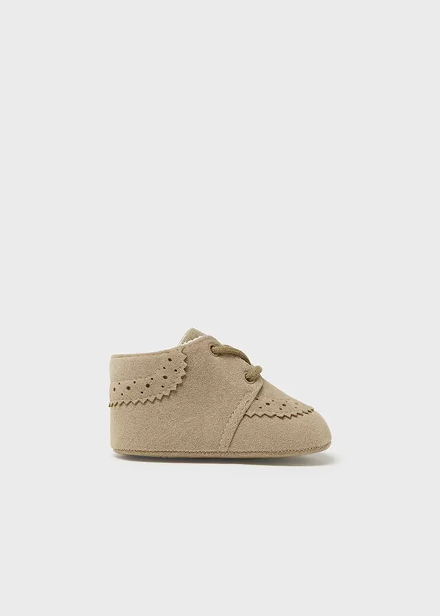 9682- Formal shoes for newborn boy - Beige