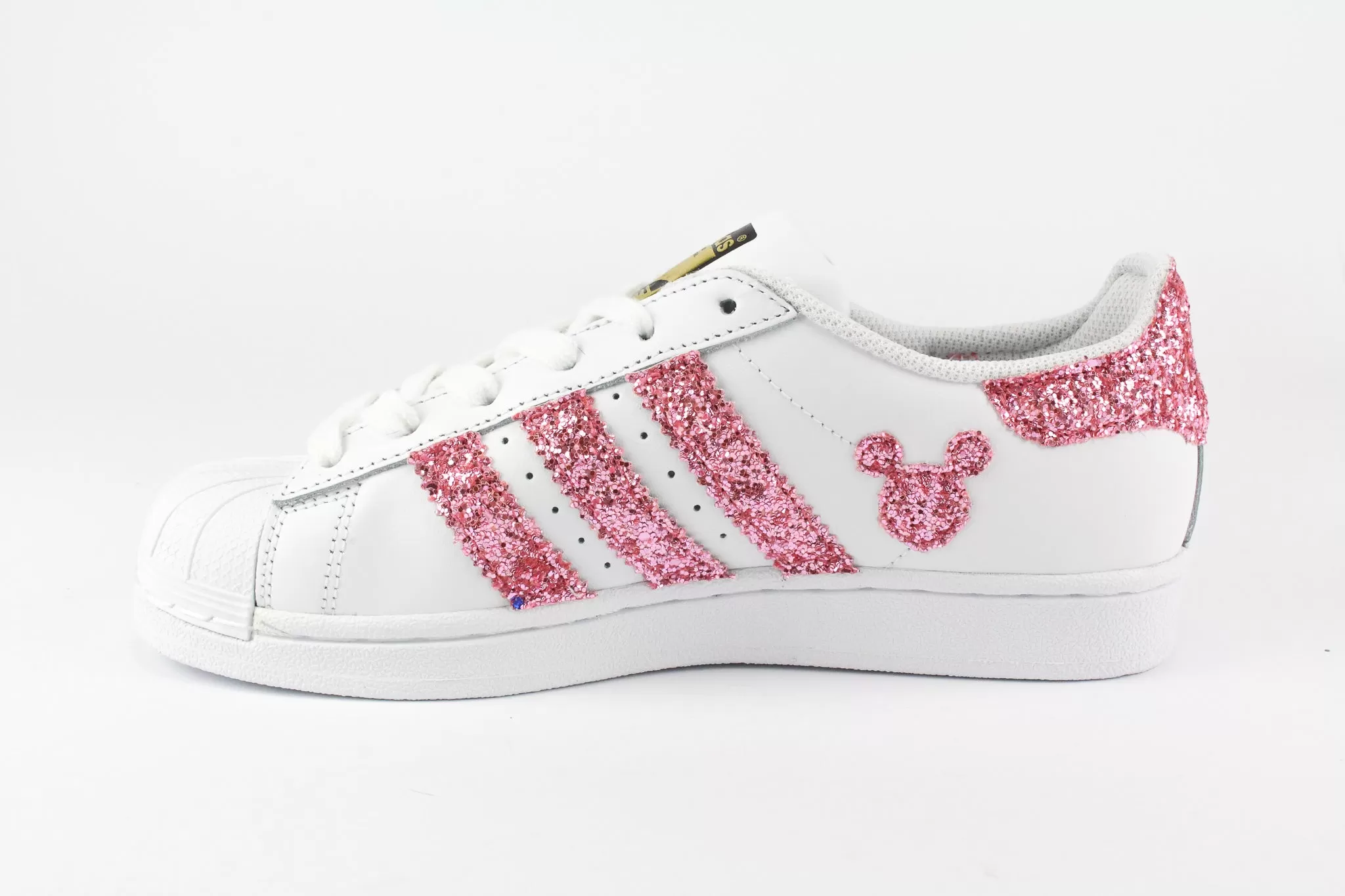 Adidas Superstar J Pink Glitter & Topolini