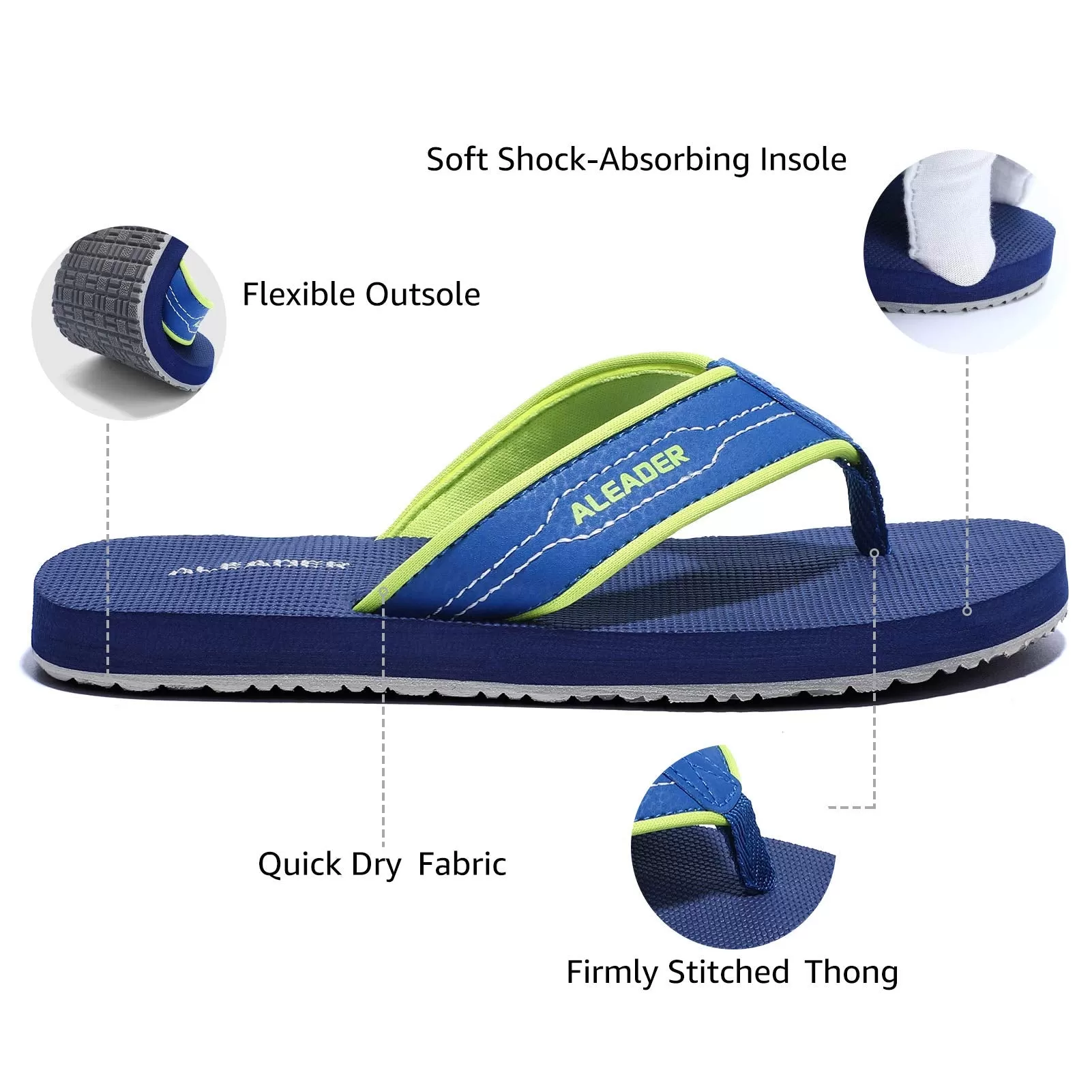 Aleader Kids Flip Flops Sandals