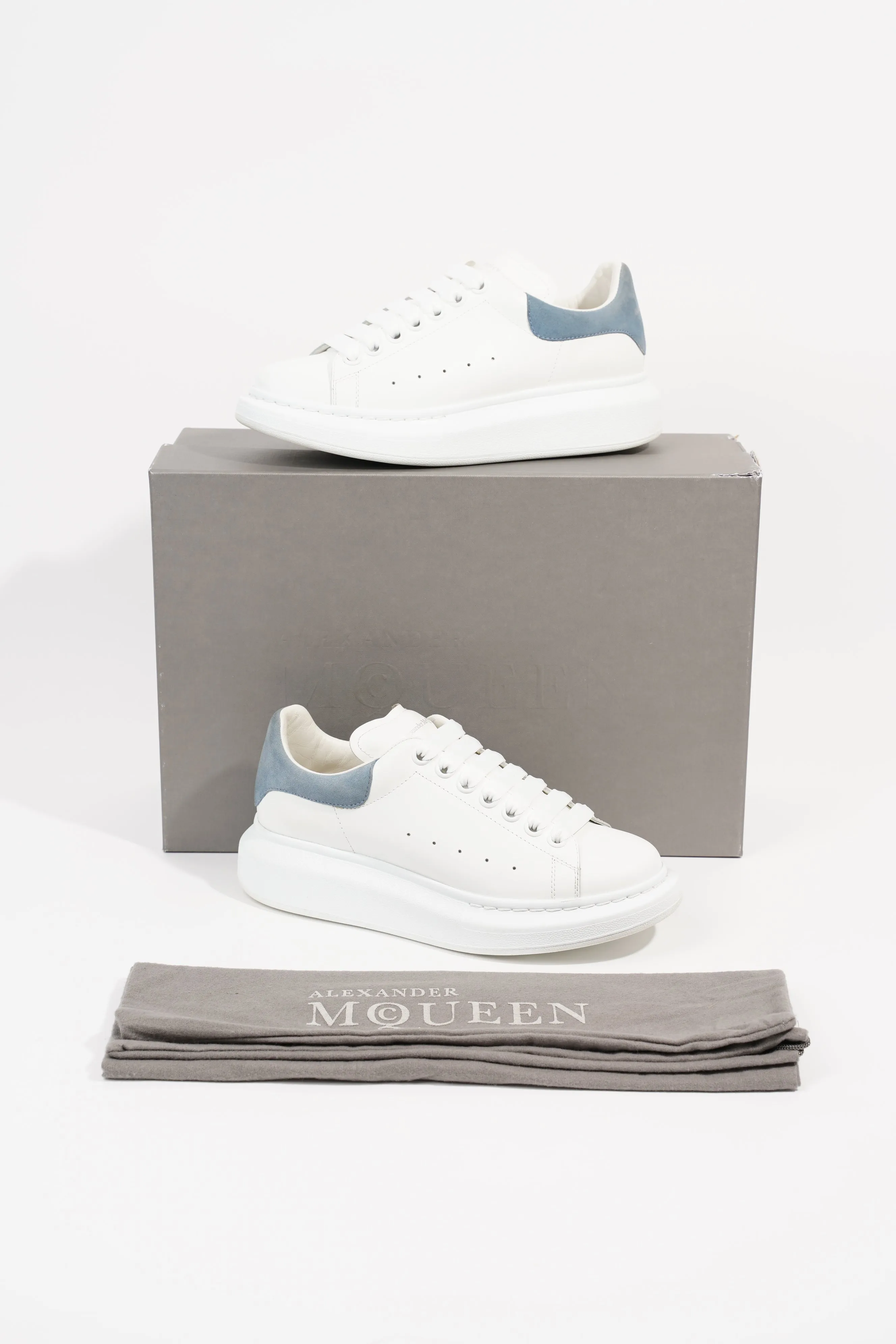 Alexander McQueen Womens Oversized Sneaker Baby Blue Tab EU 37.5 / UK 4.5