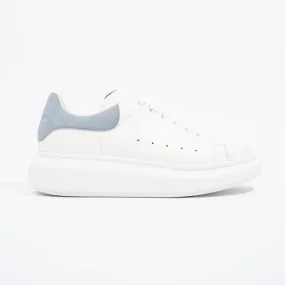 Alexander McQueen Womens Oversized Sneaker White / Baby Blue Tab EU 38 / UK 5