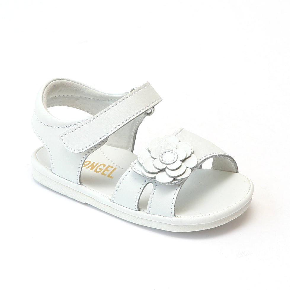 Angel Baby Girls Flower Toe Strap Sandals