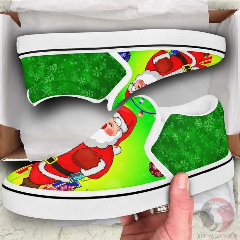 Baby Christmas Santa Claus Slip On Shoes Sneaker