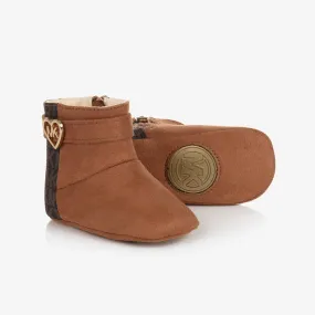 Baby Girls Brown Pre-Walker Boots