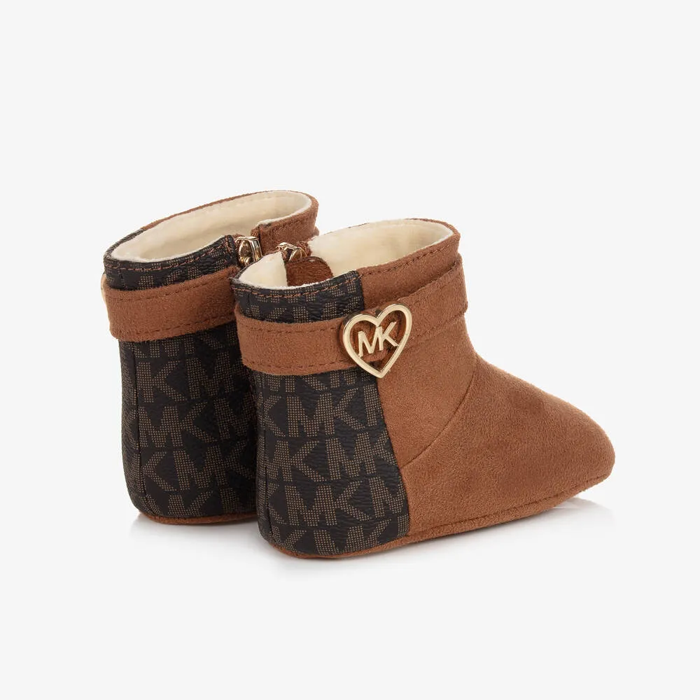 Baby Girls Brown Pre-Walker Boots