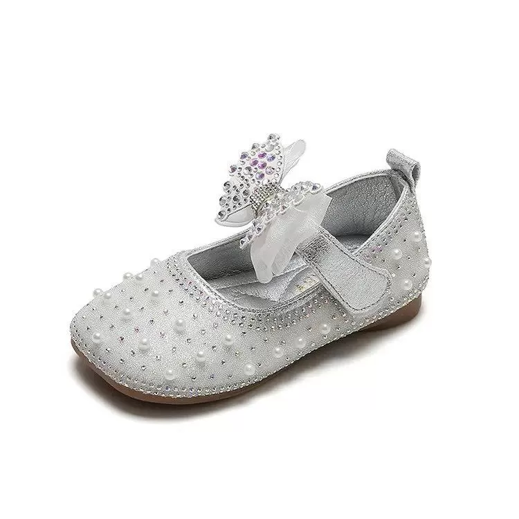 Baby Girls Christening Sparkle Party Shoes 22 X4445846