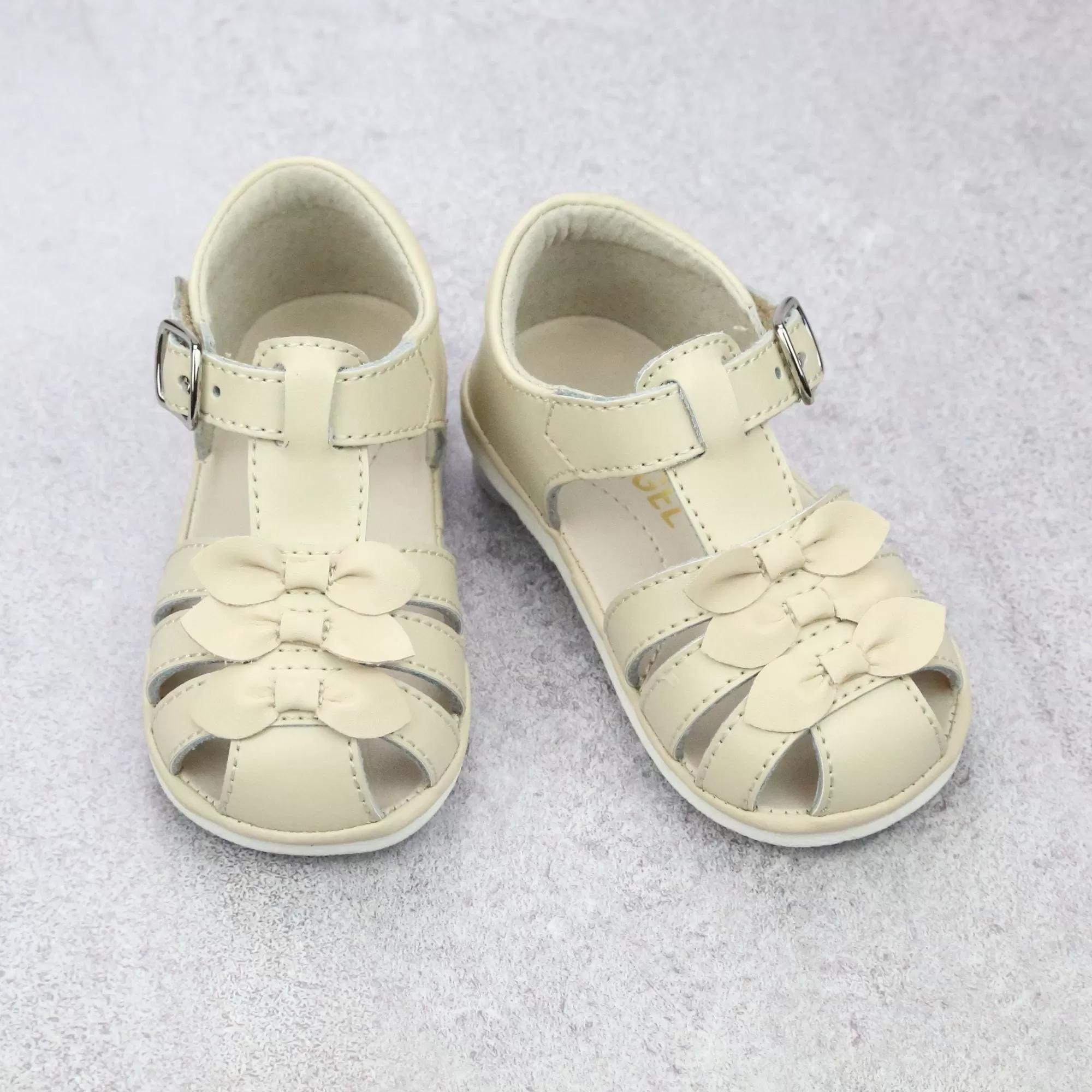 Baby Girls Everly Bow Leather Sandals