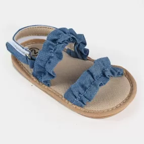 Baby Girls Shoes C-744-Blue