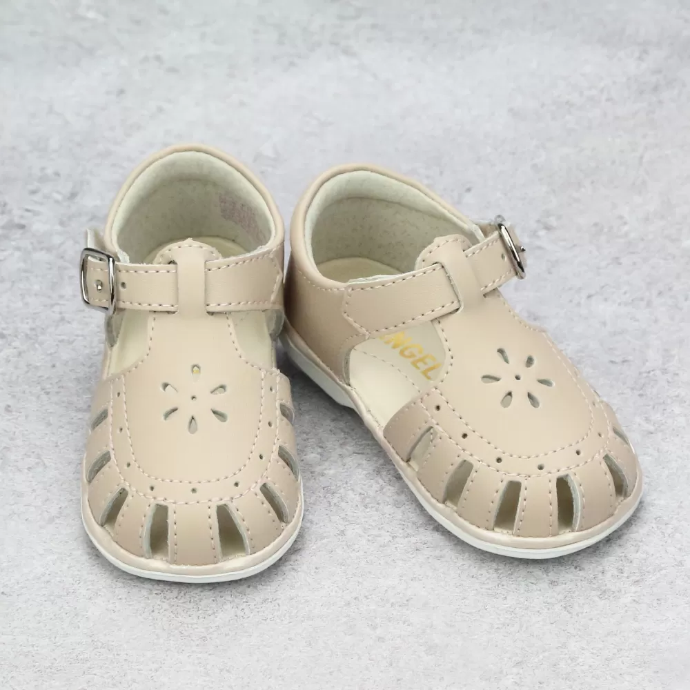 Baby Shelby Caged Leather Sandals