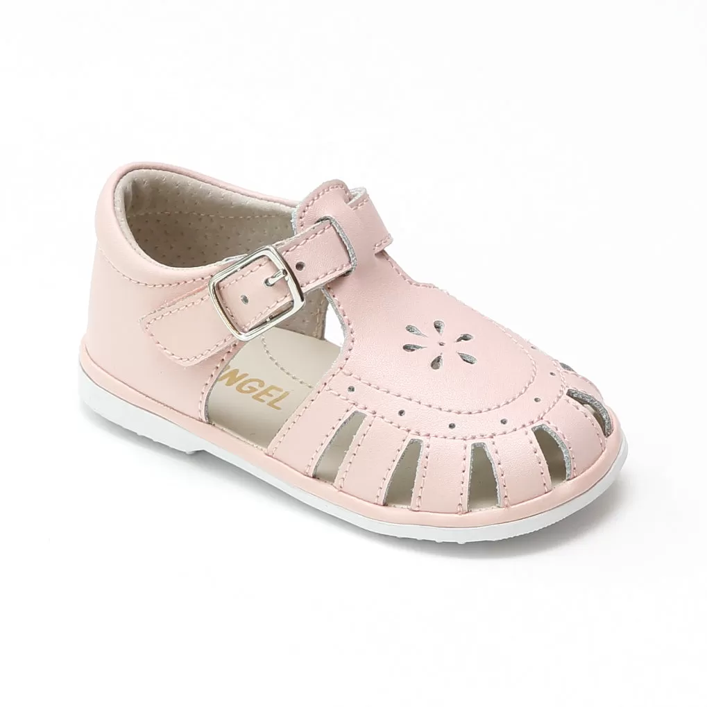 Baby Shelby Caged Leather Sandals