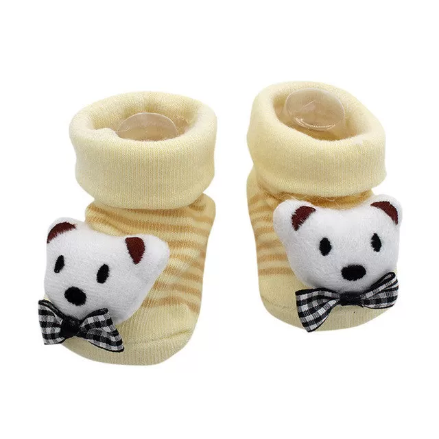 Baby socks Cartoon Newborn Baby Girls Boys Anti-Slip Socks Slipper Shoes Boots Kids sock