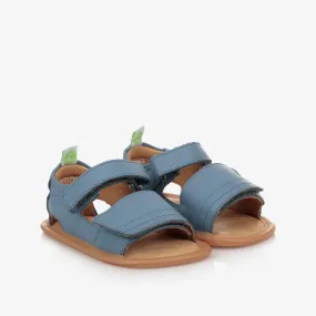 Blue Leather Baby Sandals