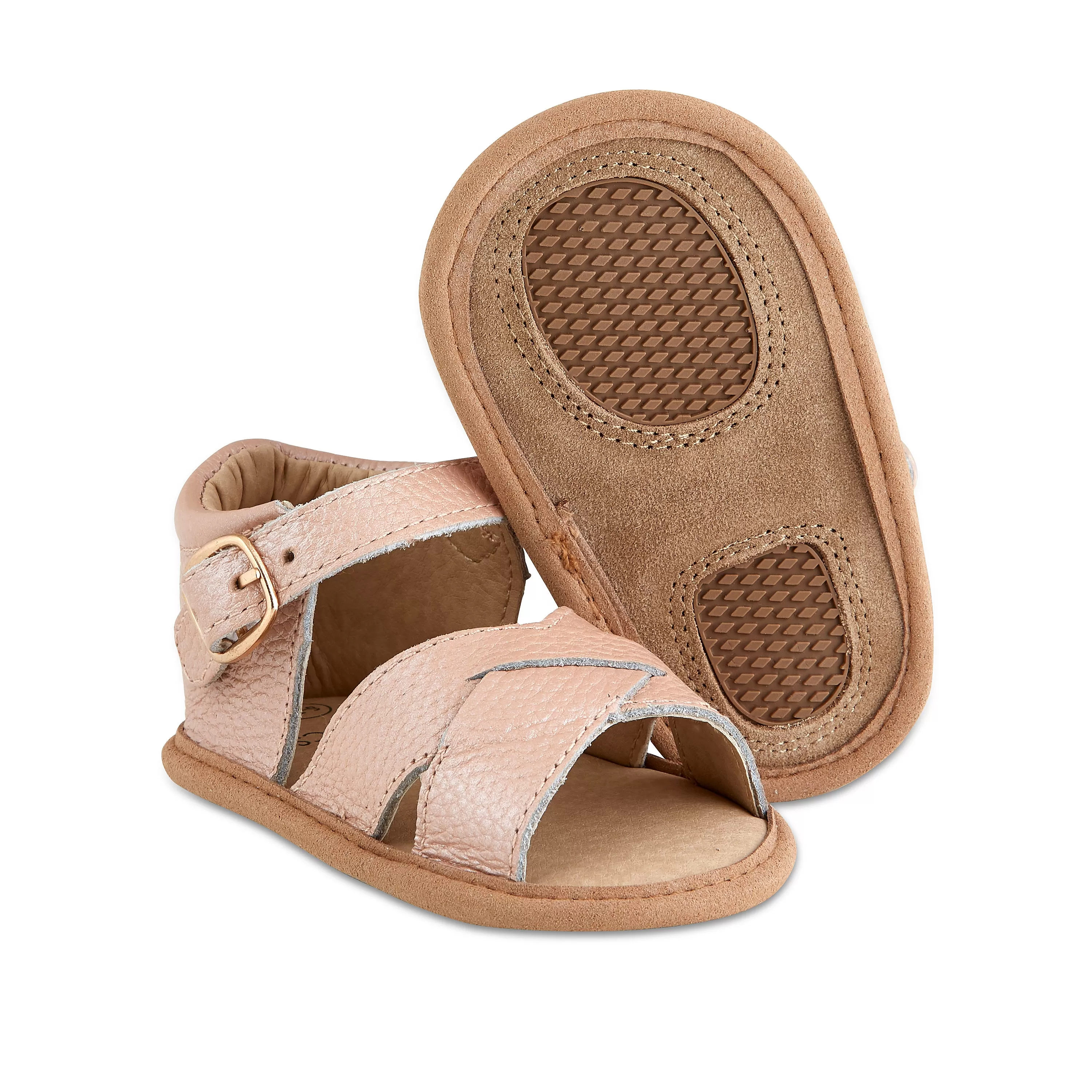 Blush Leather Sandals