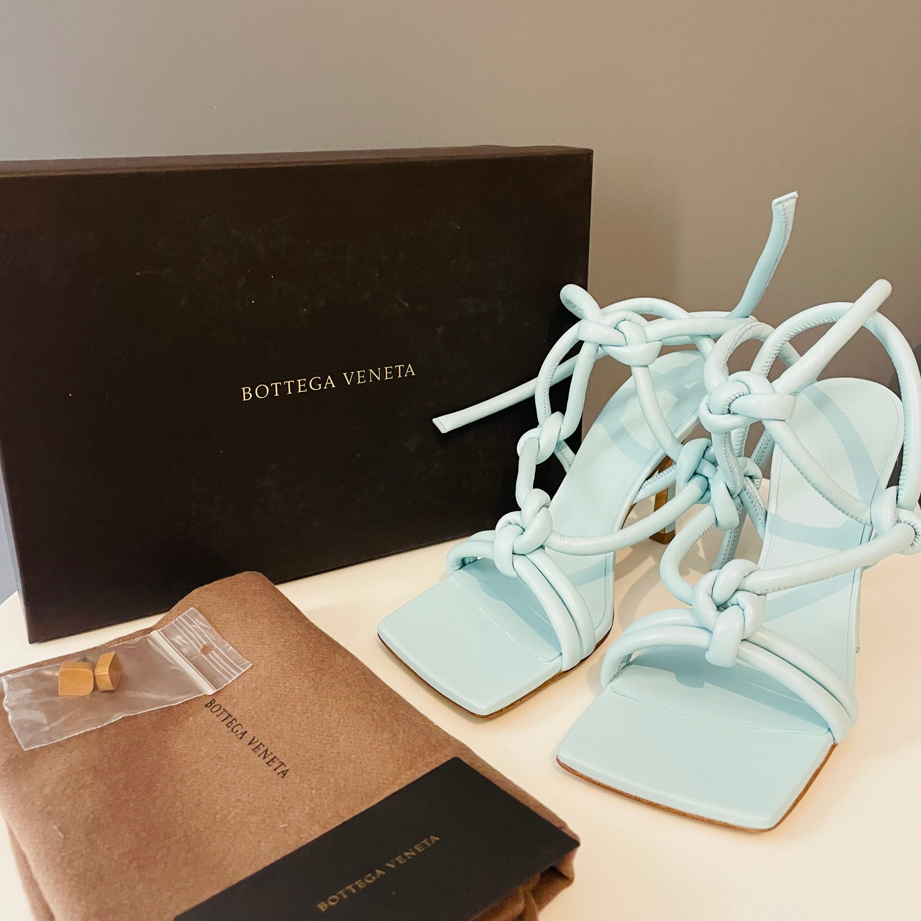 BOTTEGA VENETA - High Sandals Baby Blue