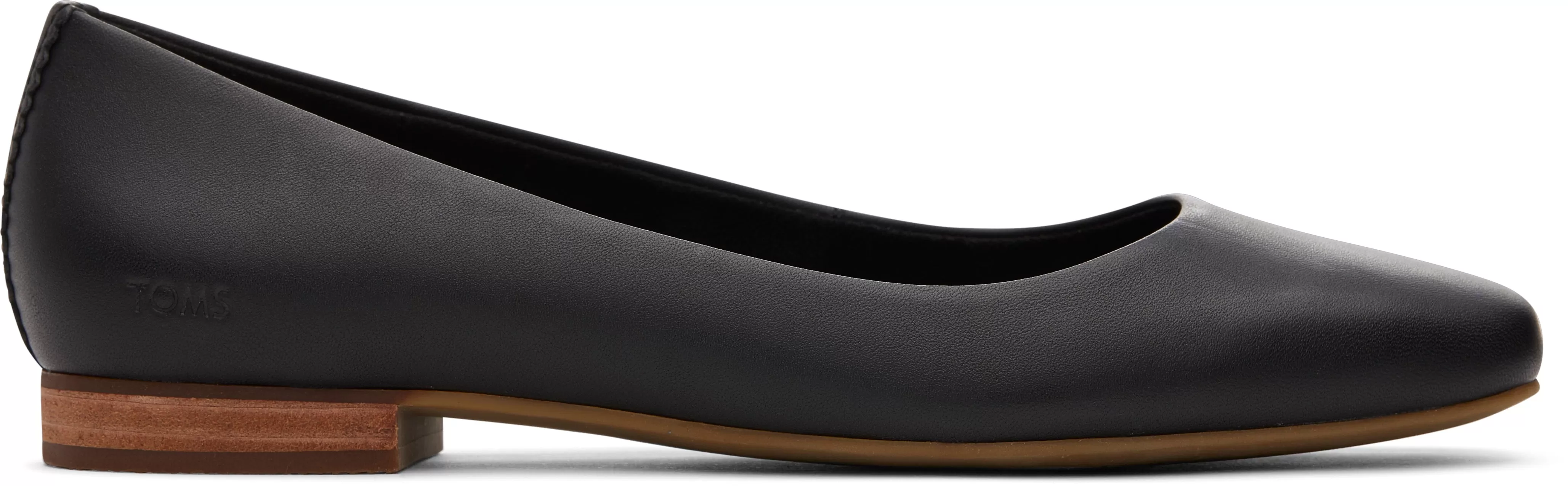 Briella Ballet Flat - Black Leather