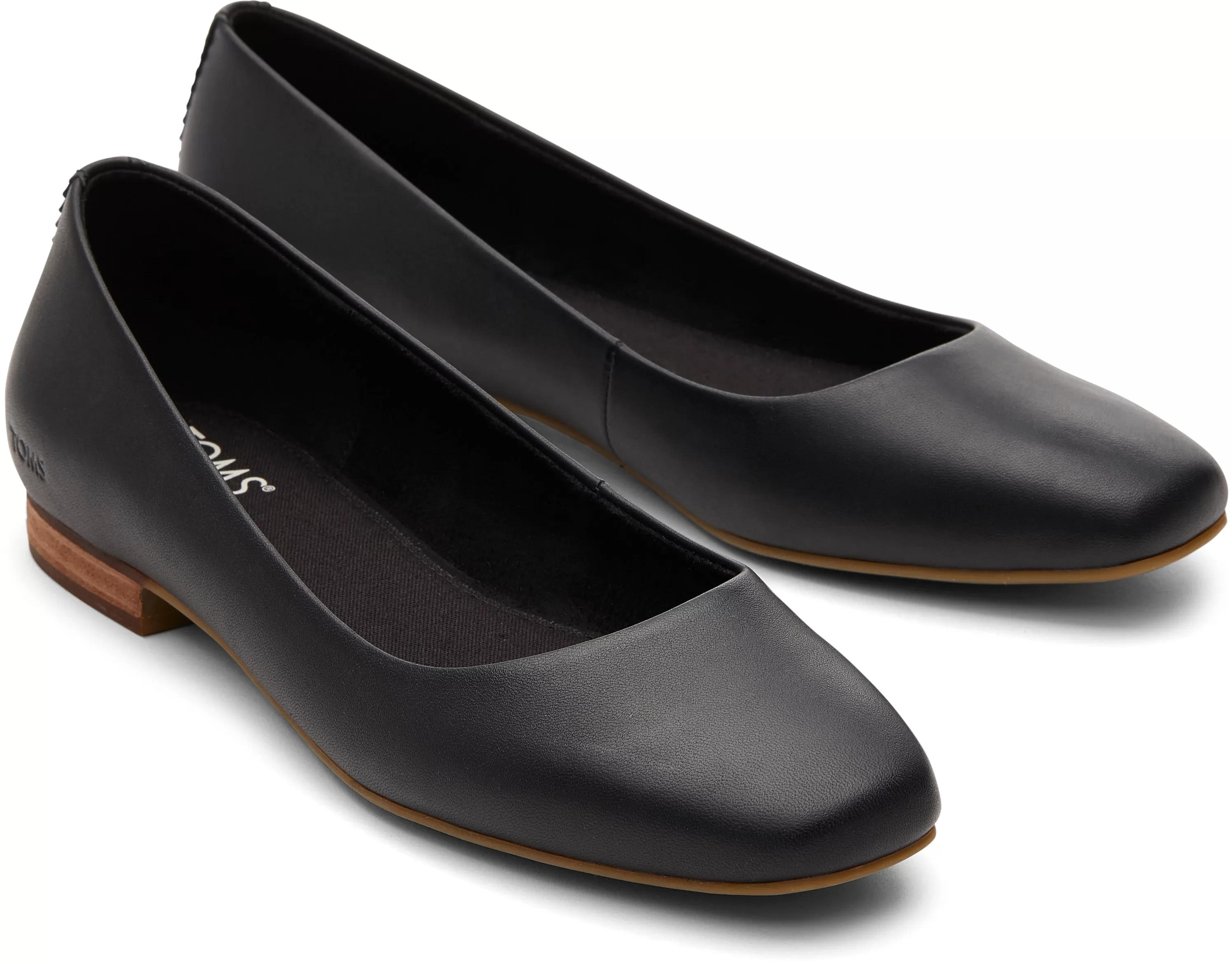 Briella Ballet Flat - Black Leather