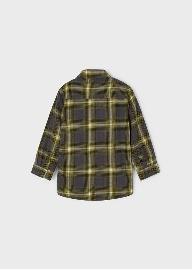 Checked overshirt for boy - Oil