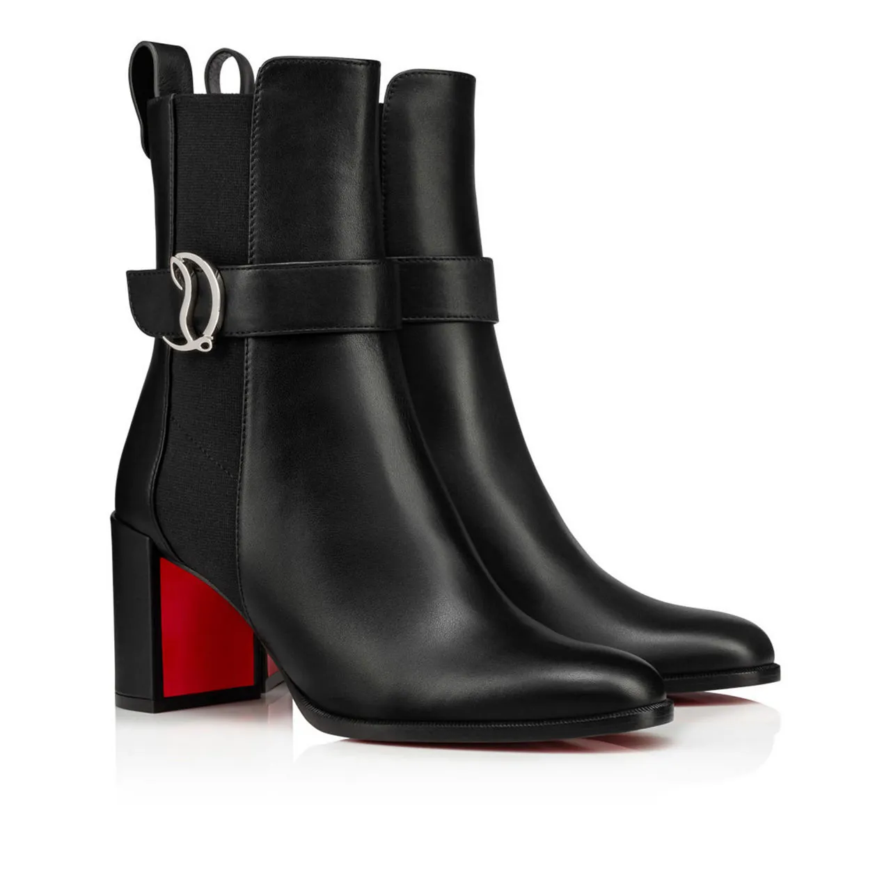 CHRISTIAN LOUBOUTIN CL Chelsea Booty 70 Low Boots - Black