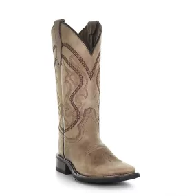 Circle G Saddle Tan Embroidered Boot