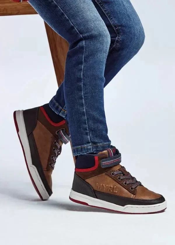 City bootie for boy - Oak