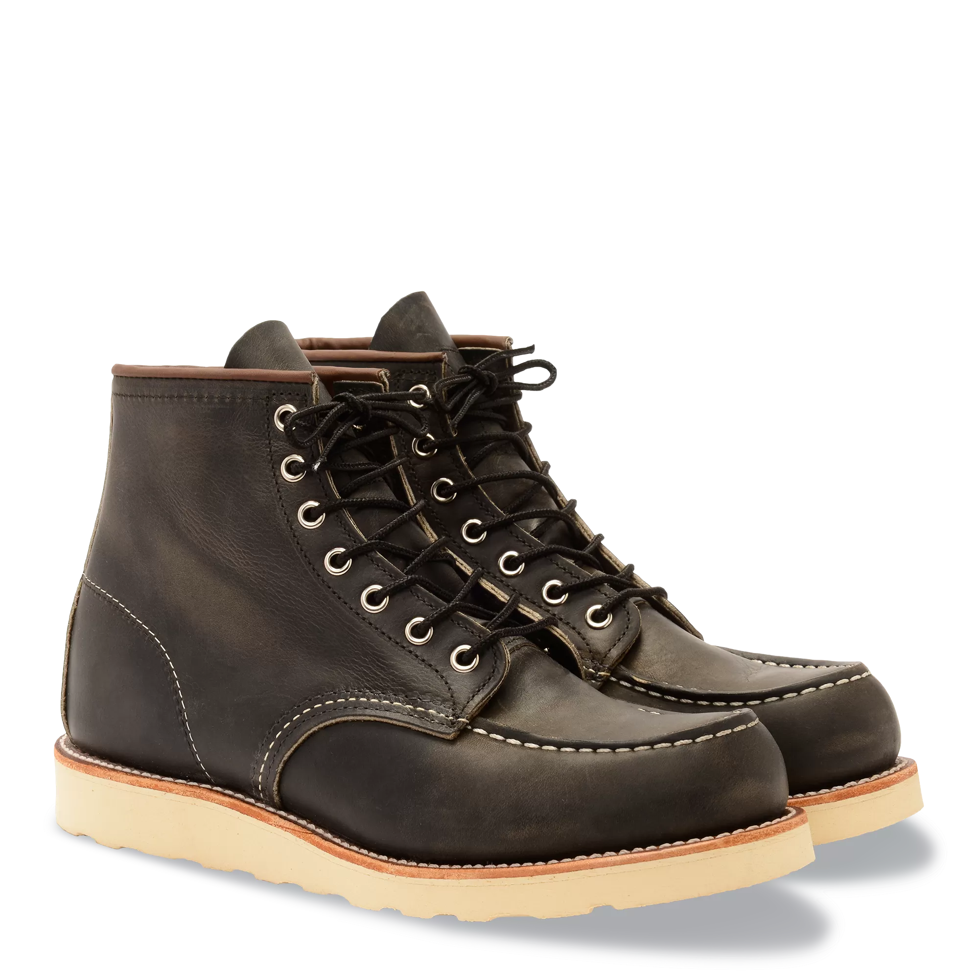 Classic Moc Toe Boots 8890 - Charcoal Rough & Tough