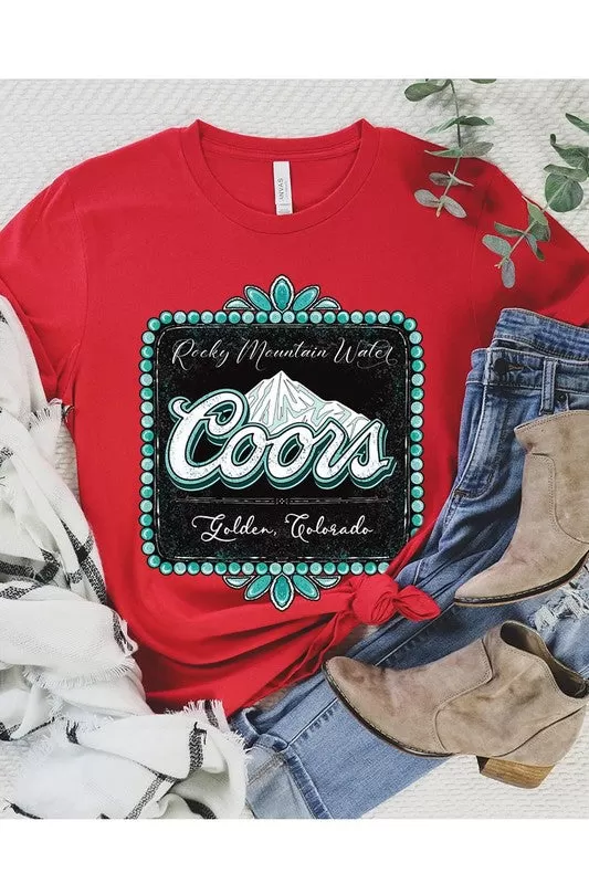 Coors Rocky Mountain Graphic T Shirts