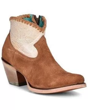 Corral Sand Woven Shortie Bootie A4276