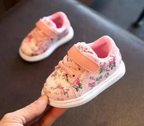 Cute Baby Shoes For Girls Soft toddler Moccasins 2018 Autumn pink Flower little kids Sneakers children Boys sport shoes