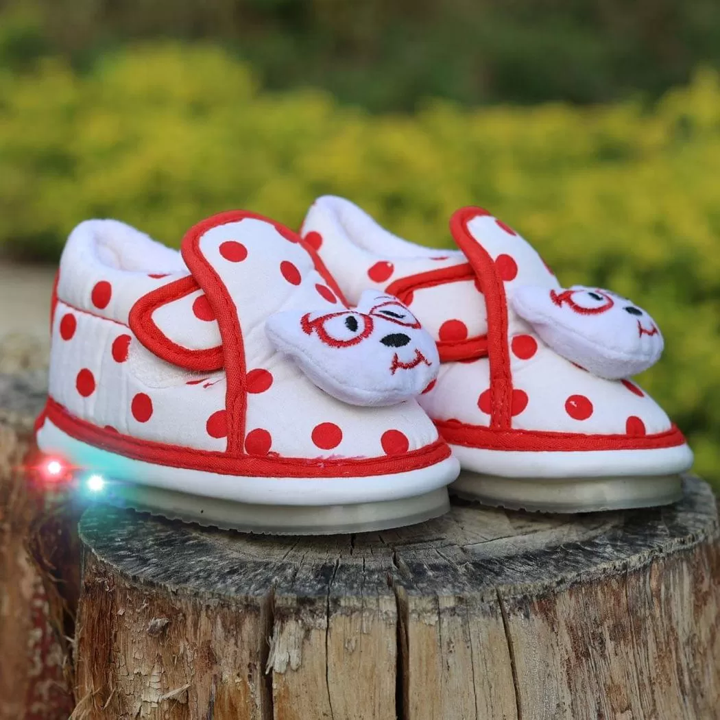 Cute-Puppy Chu Chu LED Polka Boots