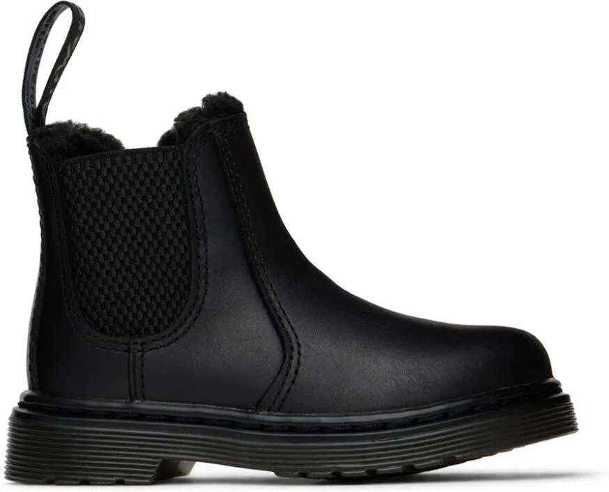 Dr. Martens Baby Black 2976 Little Kids Chelsea Boots