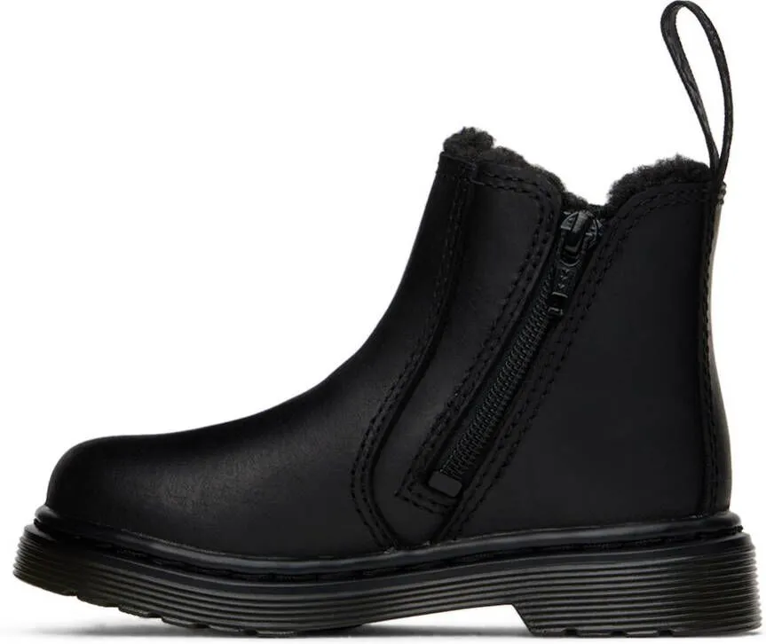 Dr. Martens Baby Black 2976 Little Kids Chelsea Boots