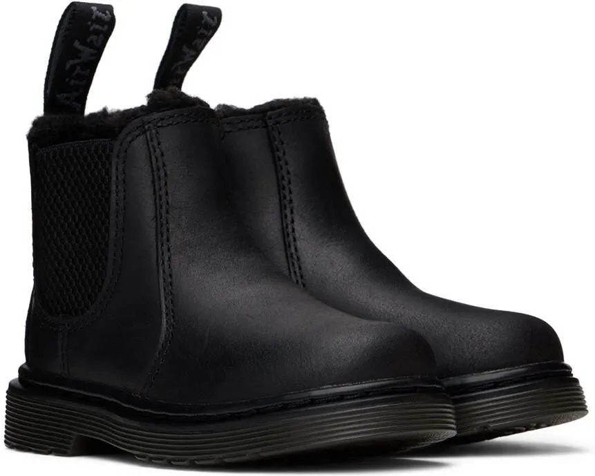 Dr. Martens Baby Black 2976 Little Kids Chelsea Boots