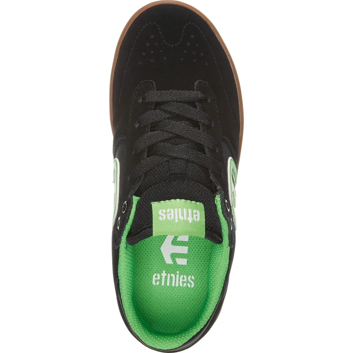 Etnies Windrow Kids Skate Shoes - Black/Green/Gum