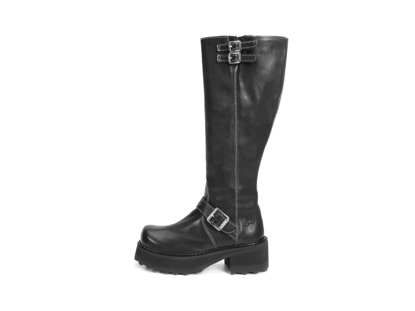 F-Shoe Hi Bond Girl Tall Boots with Buckles