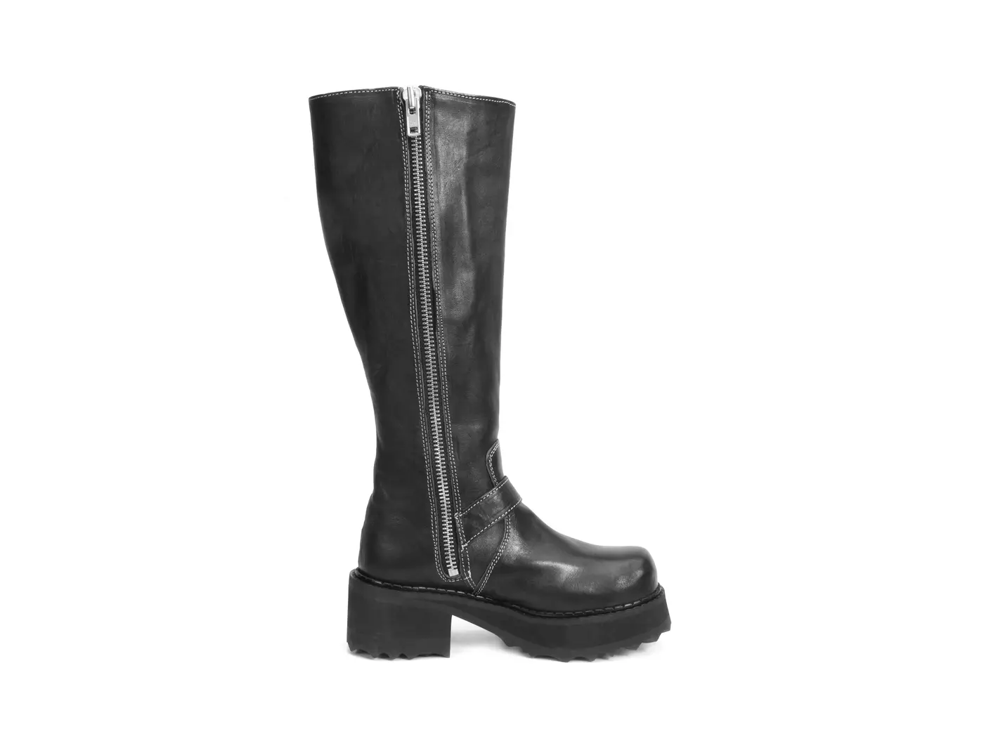 F-Shoe Hi Bond Girl Tall Boots with Buckles